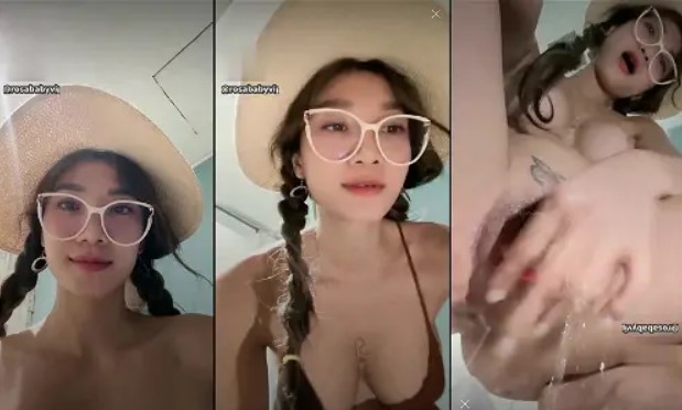 Rosababyvip Mainin Memek Basah Kuyup Sampai Benyek Kasur Sange Pol