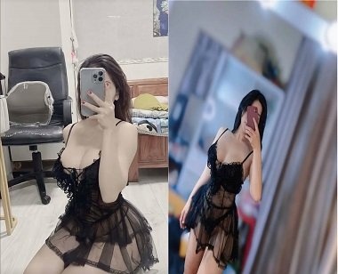 Cewek Muda Payudara Montok Pakai Lingerie Ren Menggoda Pacarnya